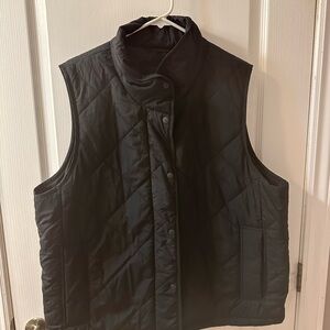 Ripzone Quilted Sleeveless Puffer Vest - Black